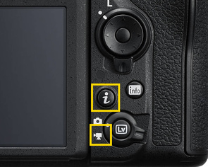 Чтобы включить «зебру» на Nikon D850, необходимо выбрать режим видеосъёмки, перейти в Live View, нажать на камере кнопку i.