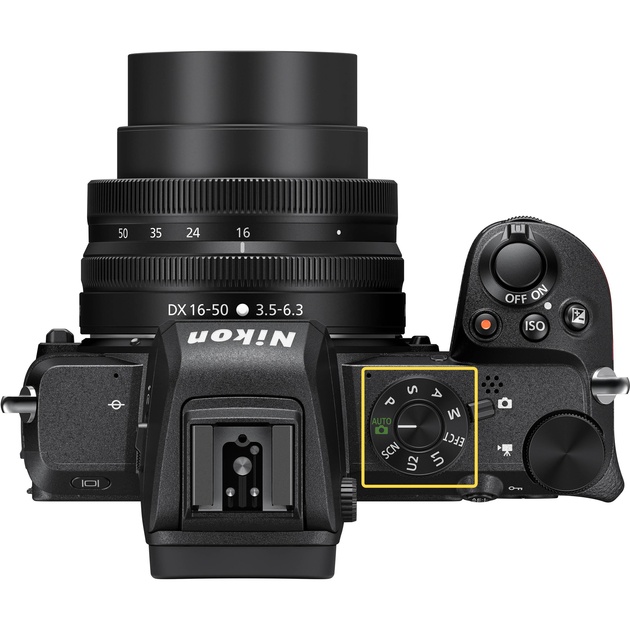 Диск выбора режимов съёмки на беззеркальной камере Nikon Z 50