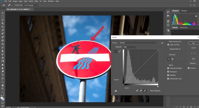 A screenshot of setting the white point in Photoshop