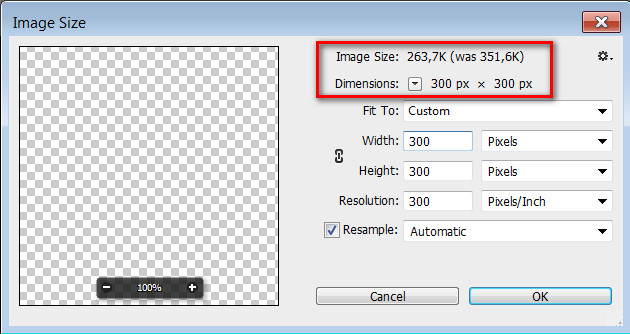 Как изменить размер и разрешение файла в Photoshop