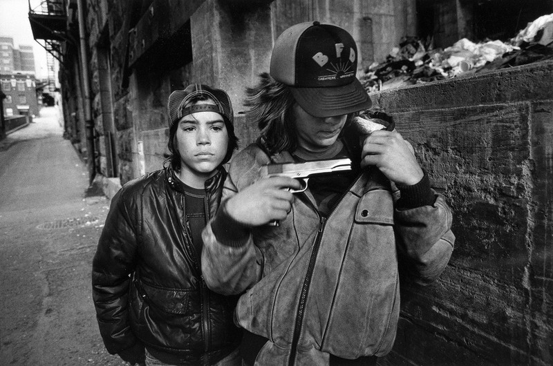 8 Rat and Mike with a Gun,Seattle, Washington, USA, 1983.