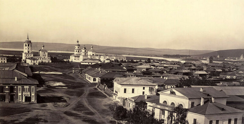1870-72 Главный проспект. Кирха ещё строится