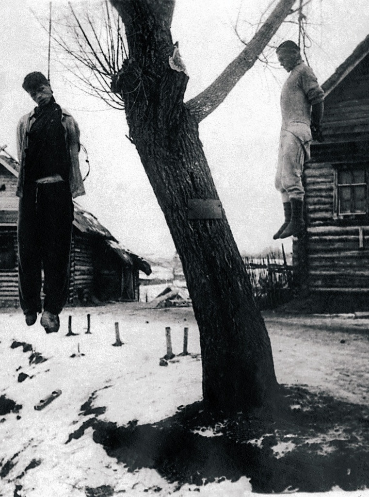 1942. Виселицы на оккупированной советской территории
