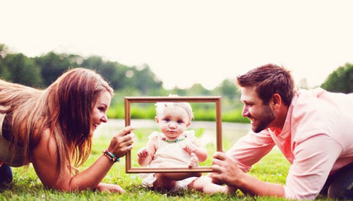 креативные идеи для семейного фото с малышом