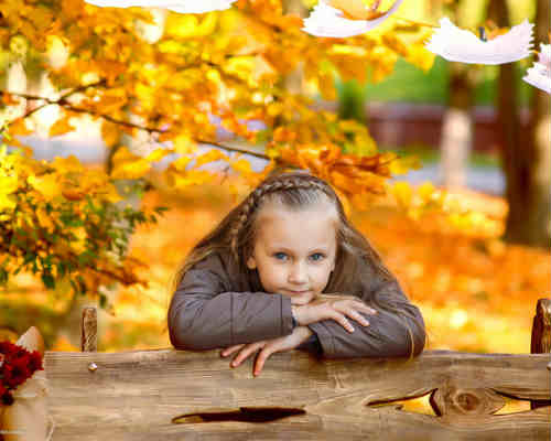 Идеи для детской фотосессии осенью 6