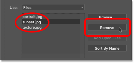 Selecting an image to remove in Photoshop