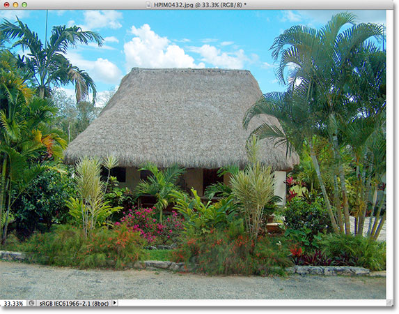 A small hut in Mexico. Image © 2012 Photoshop Essentials.com