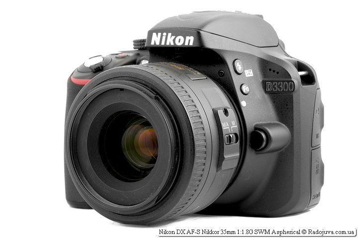 Nikon DX AF-S Nikkor 35mm 1:1.8G SWM Aspherical на камере Nikon D3300
