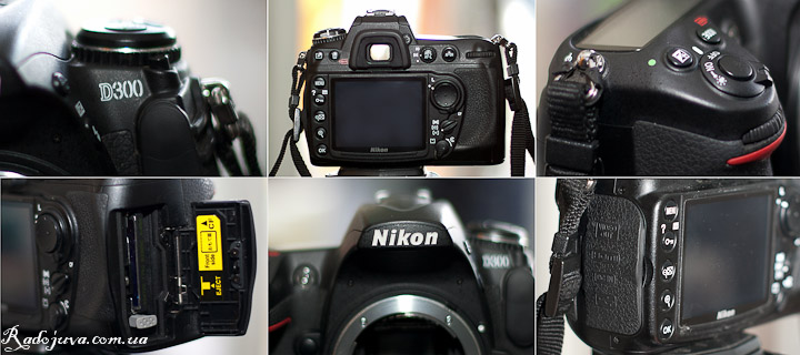 Вид Nikon D300 с разных сторон