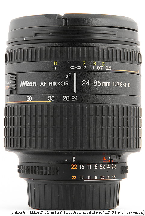 Nikon AF Nikkor 24-85mm 1:2.8-4 D IF Aspherical Macro (1:2) с крышками