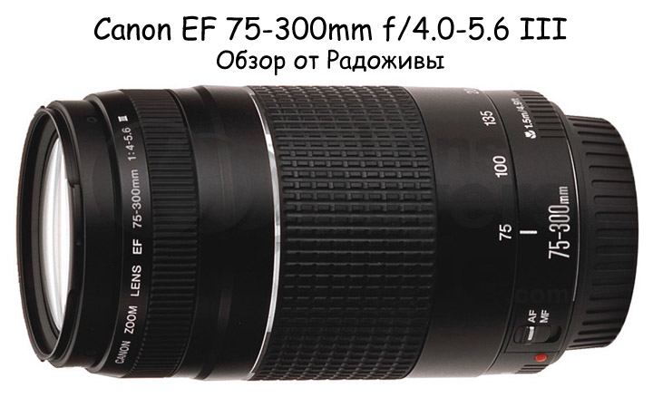 Обзор Canon EF 75-300mm f/4.0-5.6 III