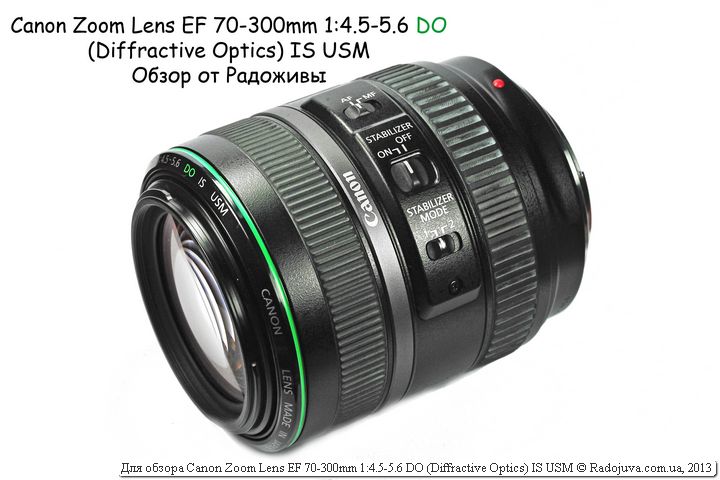 Canon Zoom Lens EF 70-300mm 1:4.5-5.6 DO (Diffractive Optics) IS USM