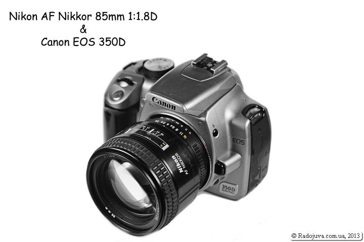 Автофокусный объектив Non-G типа на камере Canon