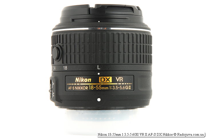 Nikon 18-55mm 1:3.5-5.6GII VR II AF-S DX Nikkor с передней и задней крышкой
