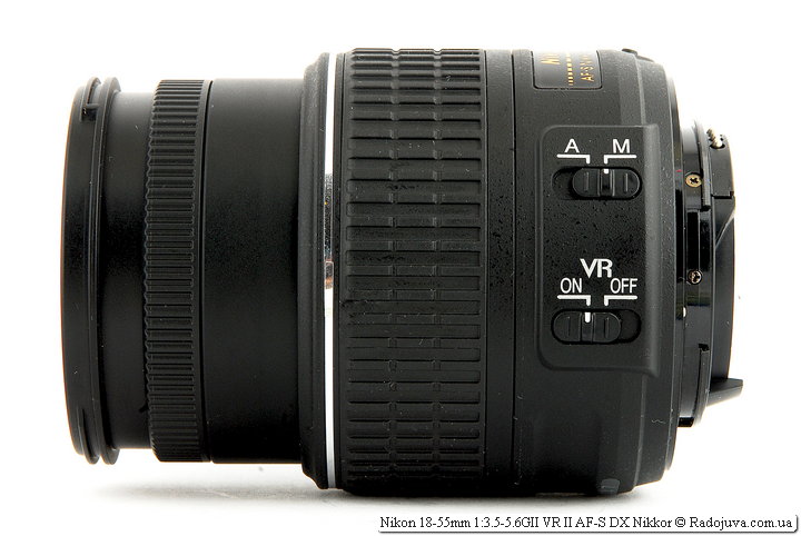 Nikon 18-55mm 1:3.5-5.6GII VR II AF-S DX Nikkor при фокусировке на МДФ