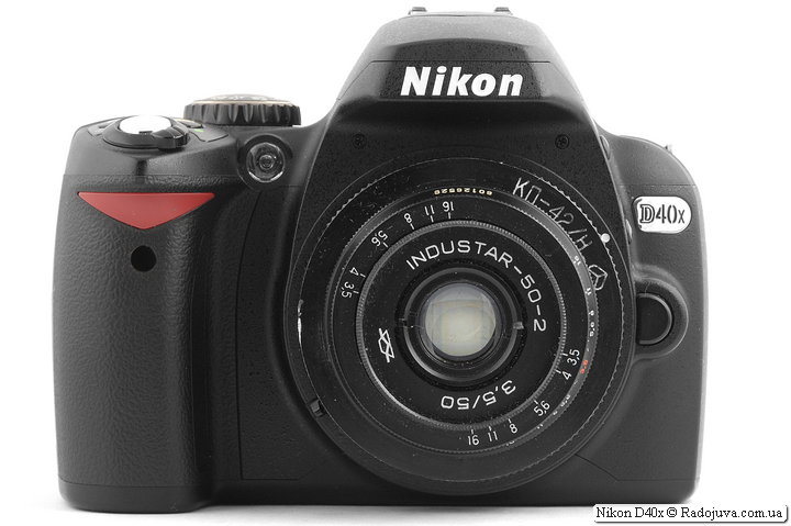 Nikon D40x с объективом Industar-50-2 3,5/50
