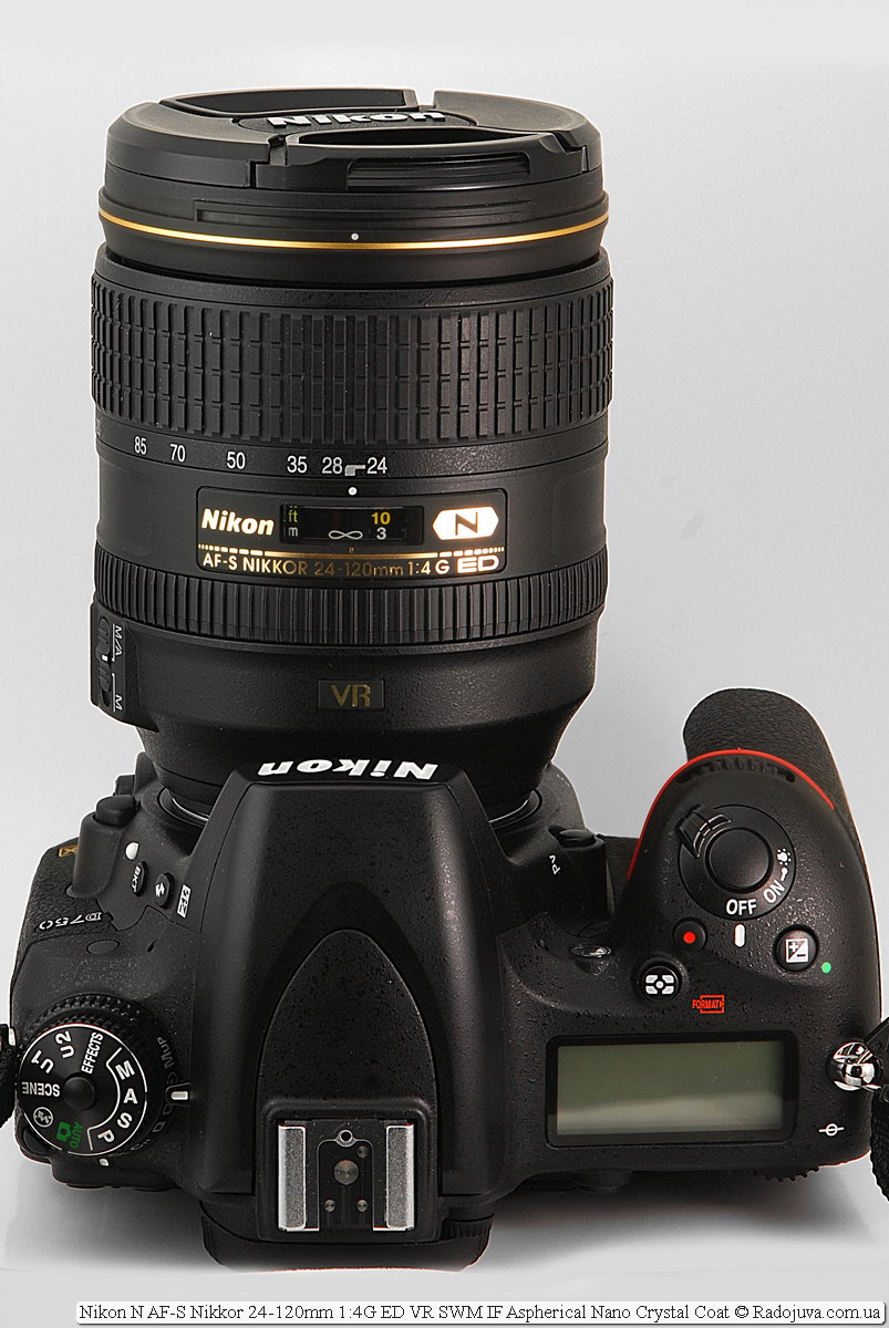 Nikon N AF-S Nikkor 24-120mm 1:4G ED VR SWM IF Aspherical Nano Crystal Coat на камере Nikon D750