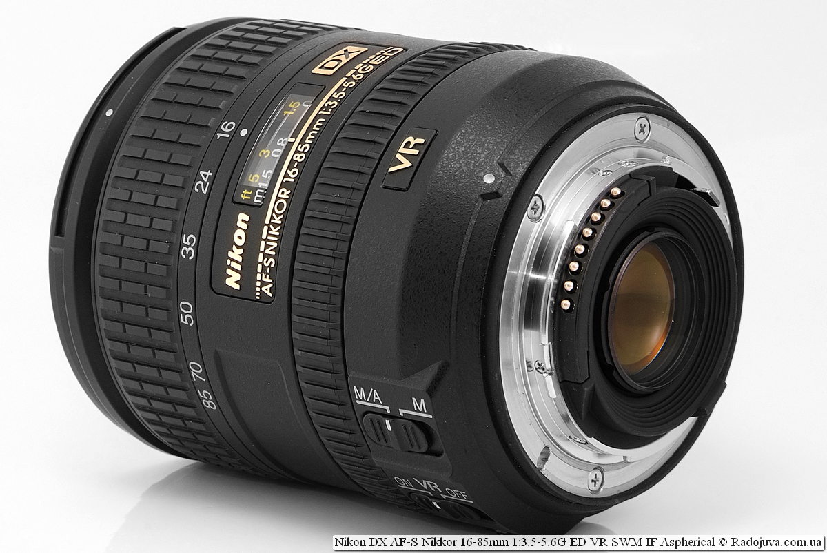 Nikon DX AF-S Nikkor 16-85mm 1:3.5-5.6G ED VR SWM IF Aspherical