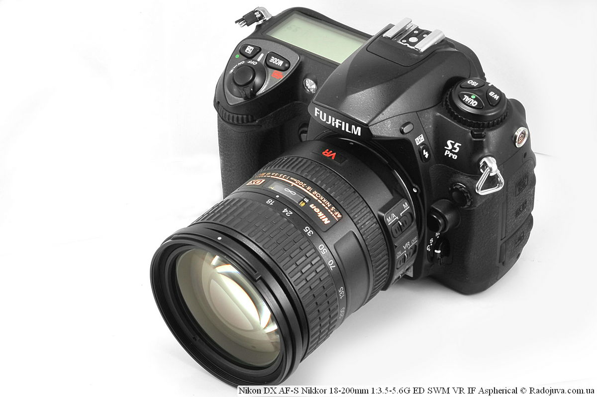 Nikon DX AF-S Nikkor 18-200mm 1:3.5-5.6G ED SWM VR IF Aspherical на легендарной камере Fujifilm FinePix S5 Pro