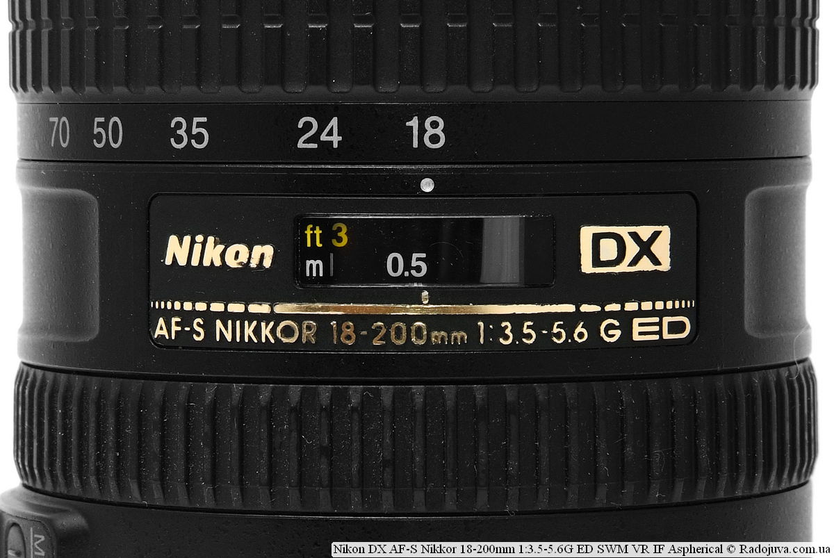 Nikon DX AF-S Nikkor 18-200mm 1:3.5-5.6G ED SWM VR IF Aspherical