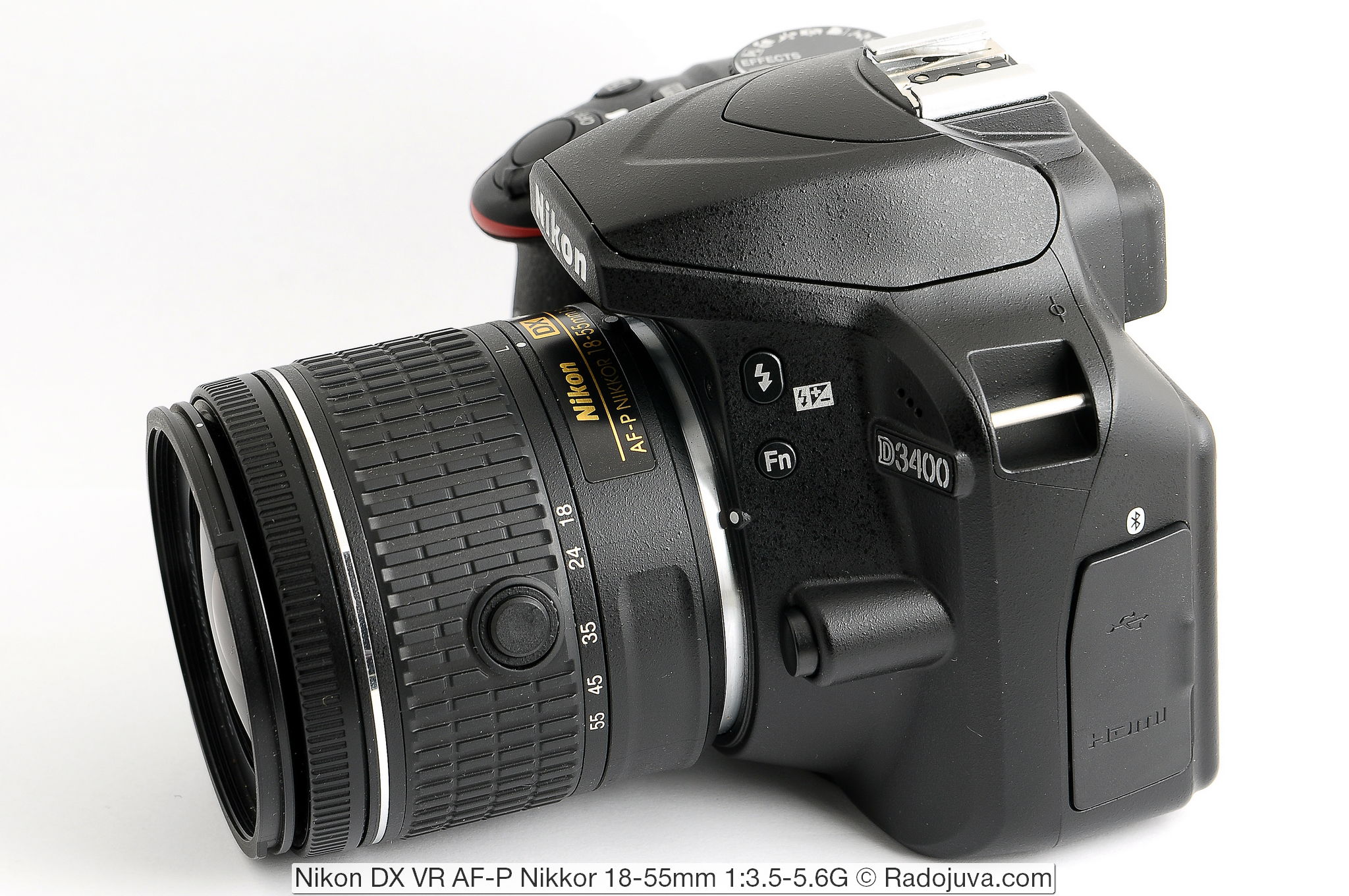 Nikon DX VR AF-P Nikkor 18-55mm 1:3.5-5.6G и фотоаппарат Nikon D3400