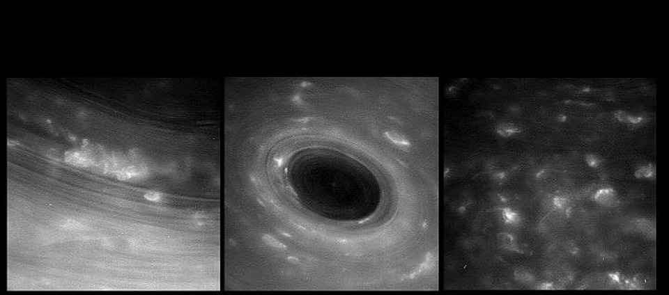Снимки, сделанные зондом 26 апреля 2017 года: атмосфера Сатурна 