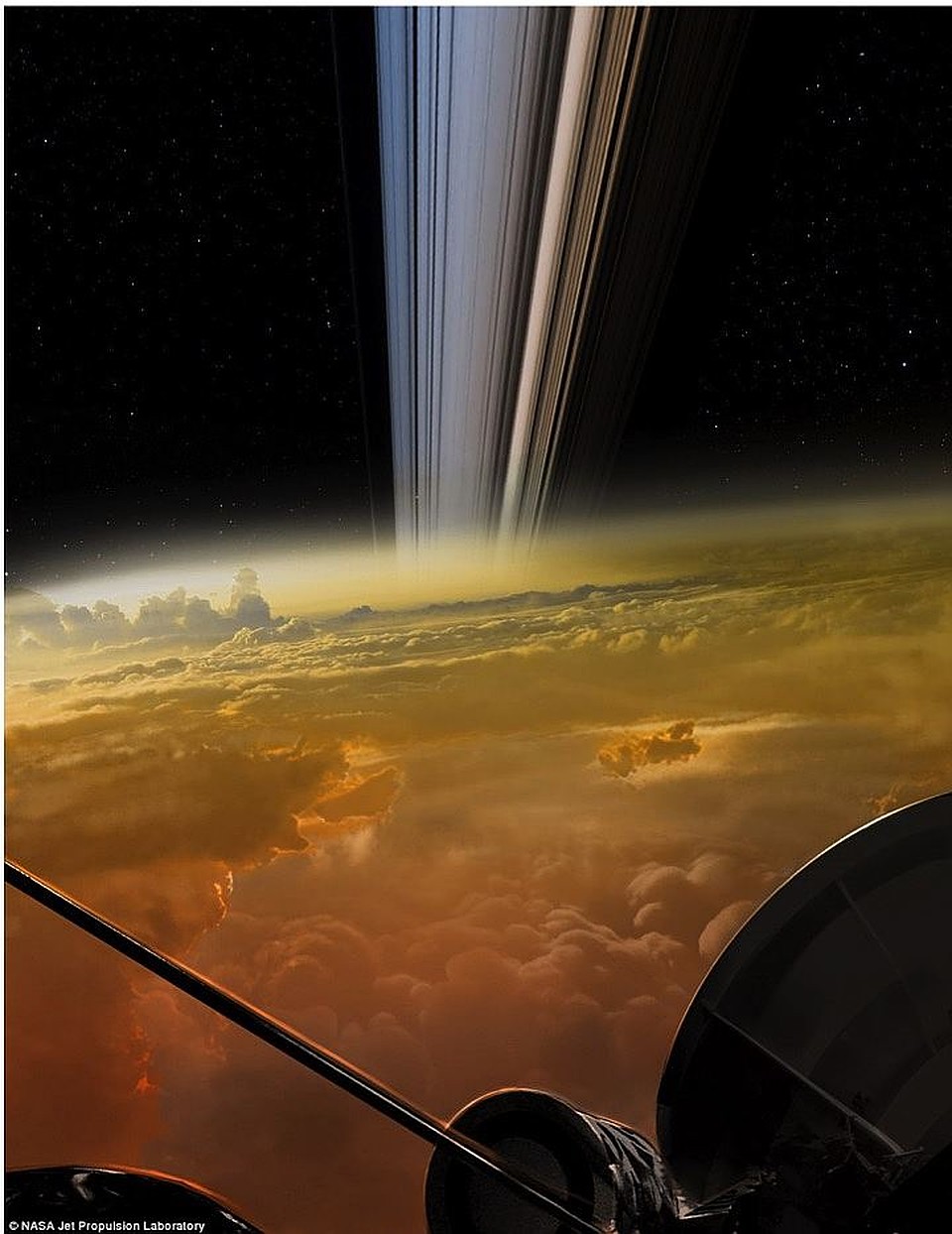 Облака Сатурна - последнее, что увидит &quot;Кассини&quot;. 