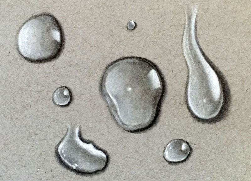 How to draw a water droplet