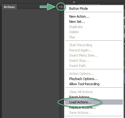 How To Load Photoshop Actions