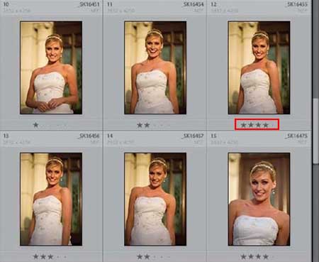 Как в Лайтруме отсортировать фотографии, помеченные звездочками