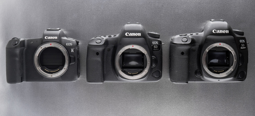 Сравнительный тест Canon EOS R, Canon EOS 5D Mark IV и Canon EOS 6D Mark II